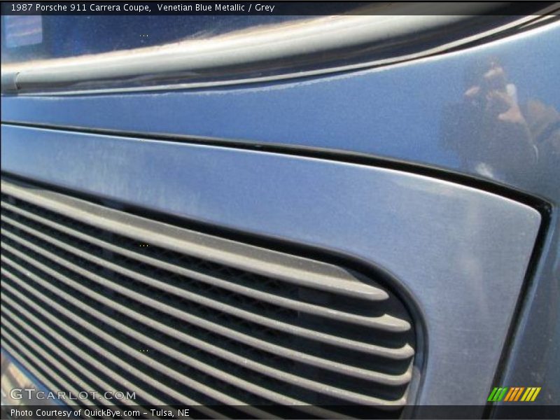 Venetian Blue Metallic / Grey 1987 Porsche 911 Carrera Coupe