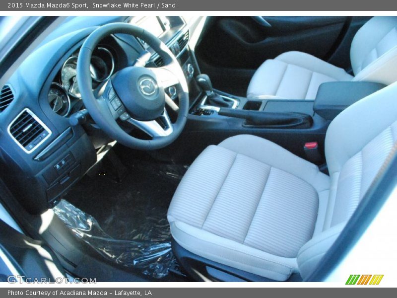 Snowflake White Pearl / Sand 2015 Mazda Mazda6 Sport