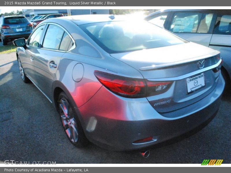 Liquid Silver Metallic / Black 2015 Mazda Mazda6 Grand Touring