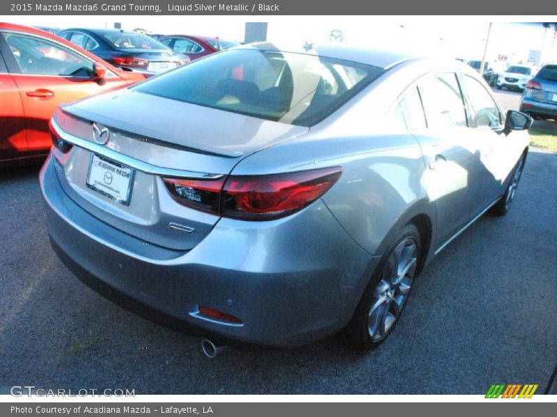 Liquid Silver Metallic / Black 2015 Mazda Mazda6 Grand Touring