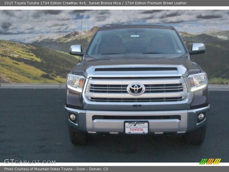 Sunset Bronze Mica / 1794 Edition Premium Brown Leather 2015 Toyota Tundra 1794 Edition CrewMax 4x4