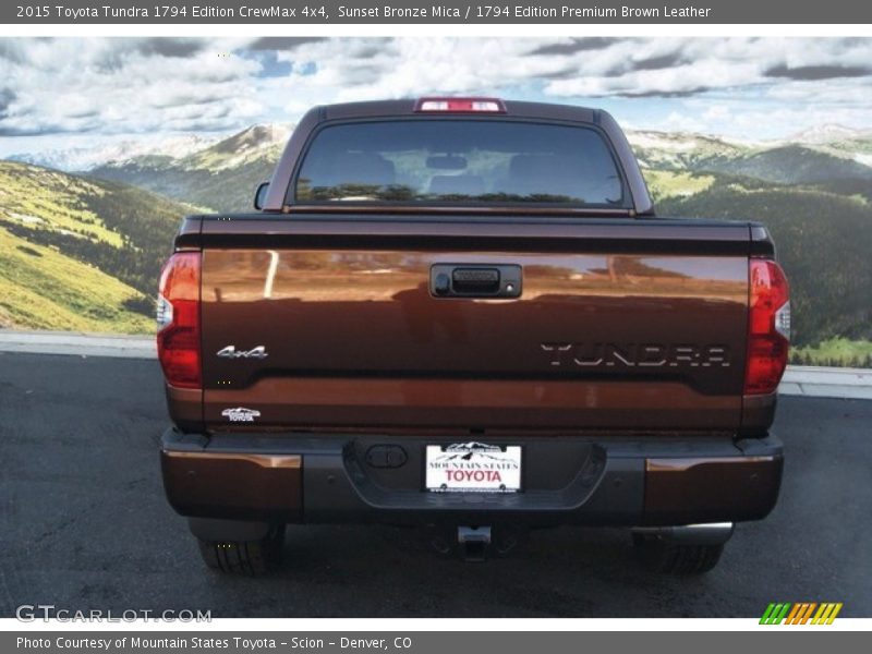 Sunset Bronze Mica / 1794 Edition Premium Brown Leather 2015 Toyota Tundra 1794 Edition CrewMax 4x4