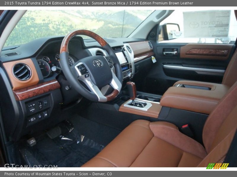 1794 Edition Premium Brown Leather Interior - 2015 Tundra 1794 Edition CrewMax 4x4 