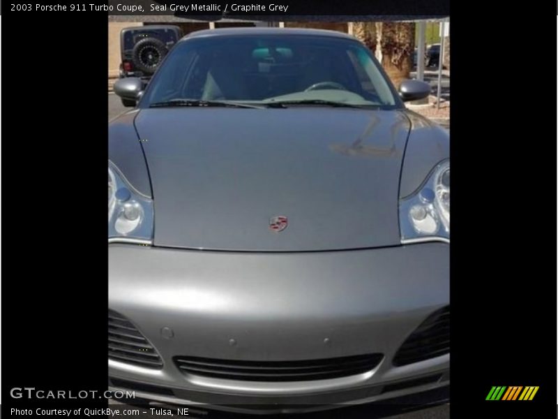 Seal Grey Metallic / Graphite Grey 2003 Porsche 911 Turbo Coupe