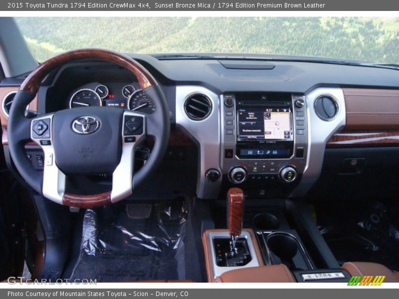 Sunset Bronze Mica / 1794 Edition Premium Brown Leather 2015 Toyota Tundra 1794 Edition CrewMax 4x4