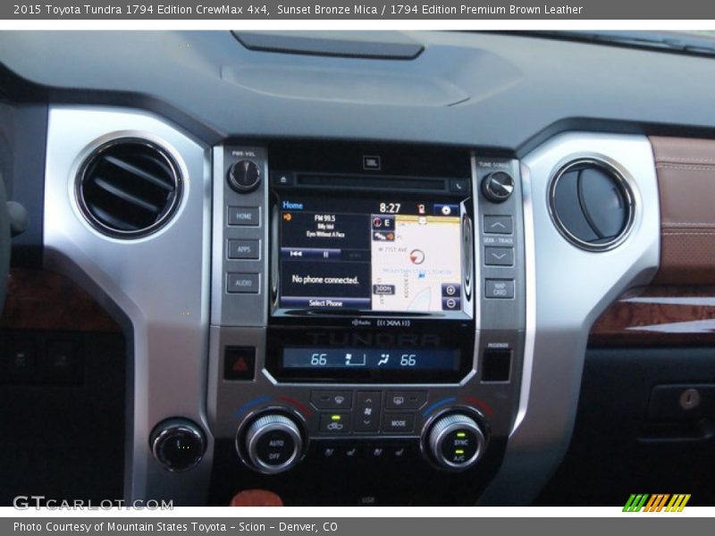 Sunset Bronze Mica / 1794 Edition Premium Brown Leather 2015 Toyota Tundra 1794 Edition CrewMax 4x4