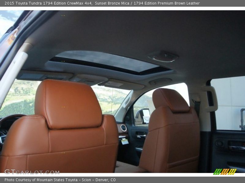 Sunset Bronze Mica / 1794 Edition Premium Brown Leather 2015 Toyota Tundra 1794 Edition CrewMax 4x4