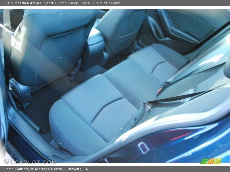 Deep Crystal Blue Mica / Black 2015 Mazda MAZDA3 i Sport 4 Door