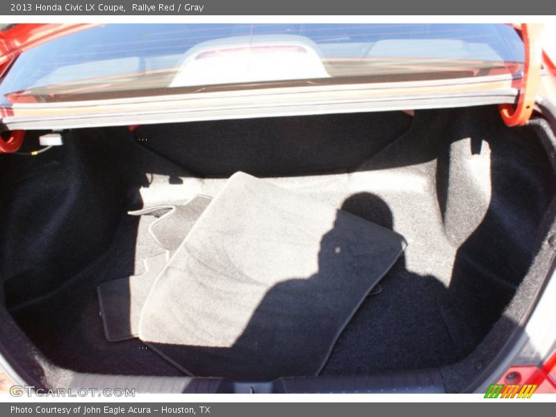 Rallye Red / Gray 2013 Honda Civic LX Coupe