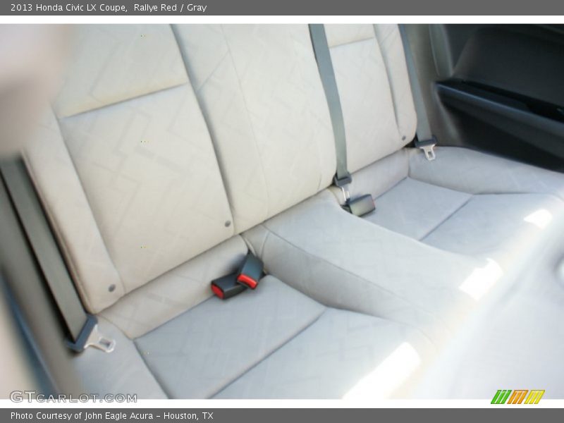 Rallye Red / Gray 2013 Honda Civic LX Coupe