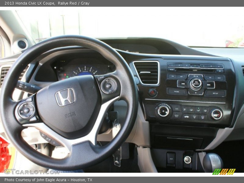 Dashboard of 2013 Civic LX Coupe