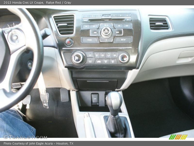 Rallye Red / Gray 2013 Honda Civic LX Coupe