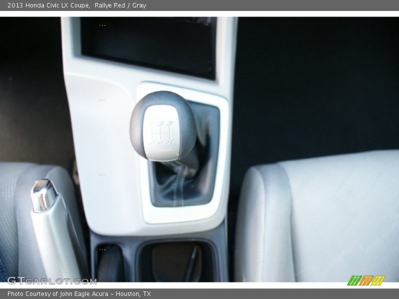 Rallye Red / Gray 2013 Honda Civic LX Coupe
