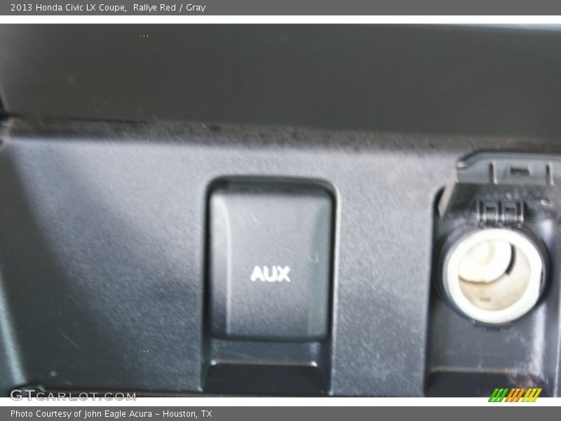 Rallye Red / Gray 2013 Honda Civic LX Coupe
