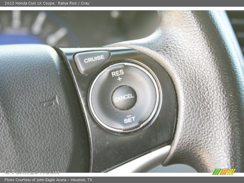 Rallye Red / Gray 2013 Honda Civic LX Coupe