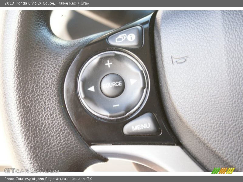 Rallye Red / Gray 2013 Honda Civic LX Coupe