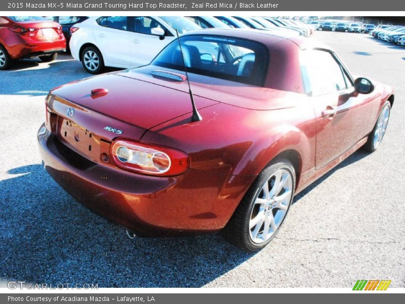 Zeal Red Mica / Black Leather 2015 Mazda MX-5 Miata Grand Touring Hard Top Roadster