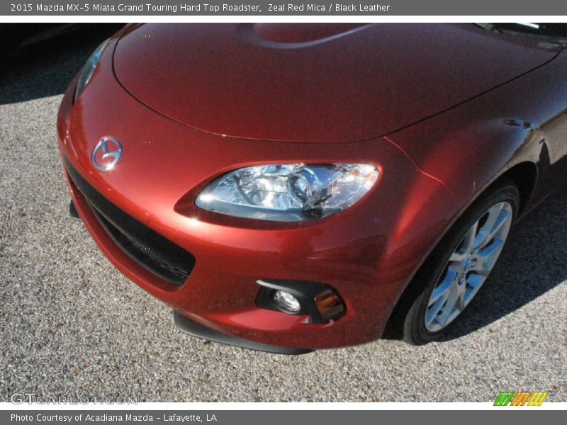 Zeal Red Mica / Black Leather 2015 Mazda MX-5 Miata Grand Touring Hard Top Roadster