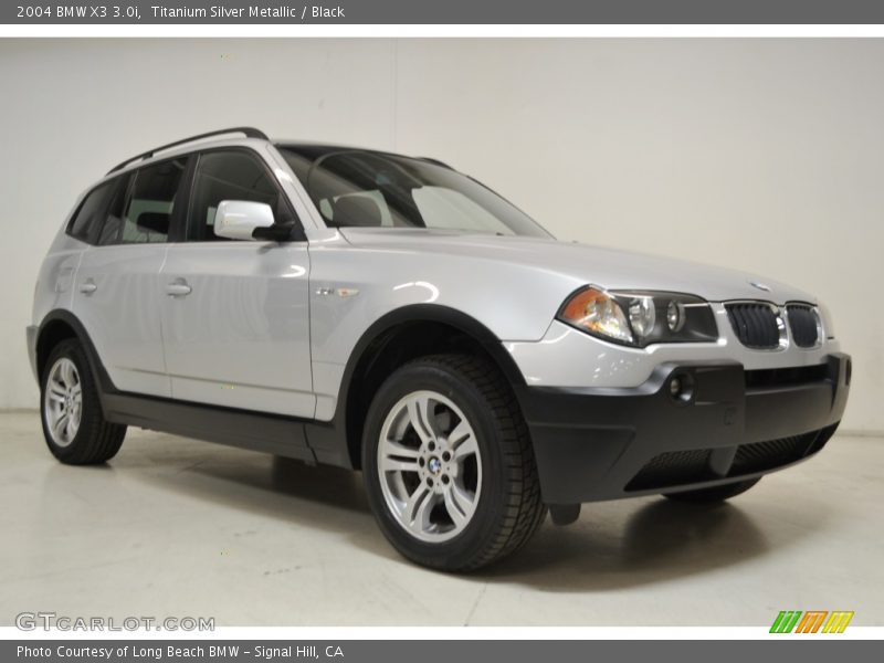 Titanium Silver Metallic / Black 2004 BMW X3 3.0i