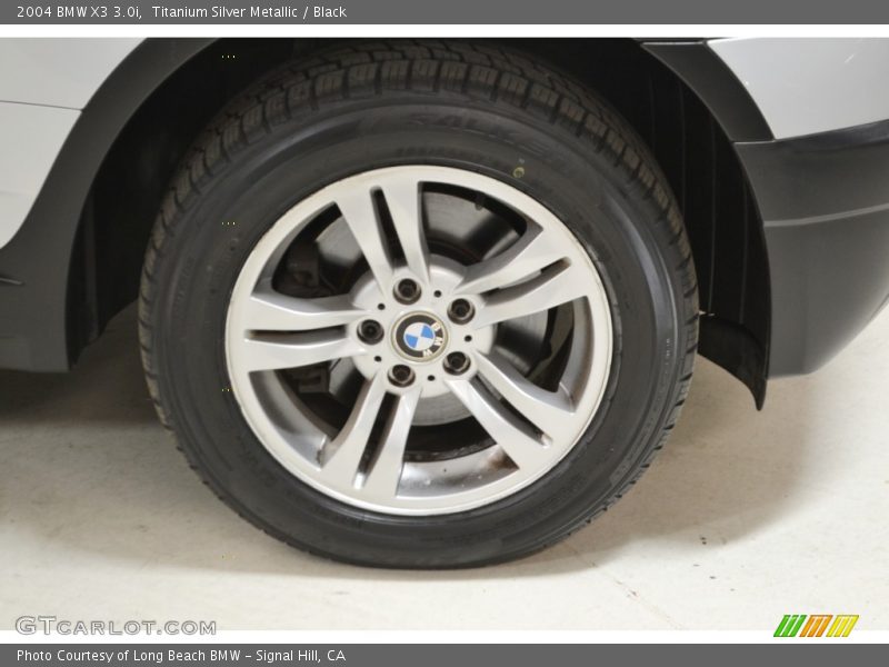 Titanium Silver Metallic / Black 2004 BMW X3 3.0i