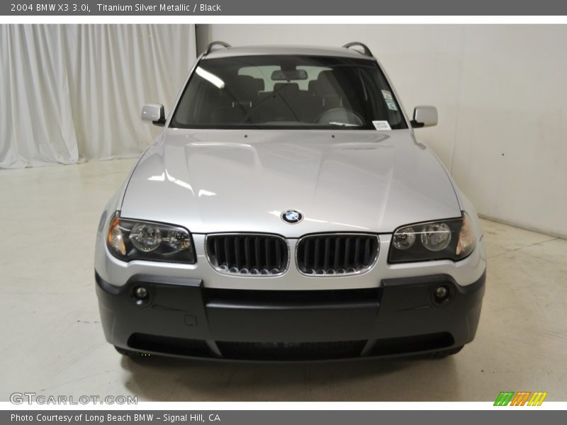 Titanium Silver Metallic / Black 2004 BMW X3 3.0i