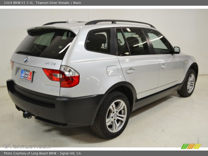 Titanium Silver Metallic / Black 2004 BMW X3 3.0i