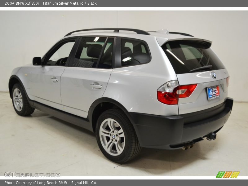 Titanium Silver Metallic / Black 2004 BMW X3 3.0i