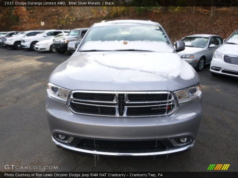 Billet Silver Metallic / Black 2015 Dodge Durango Limited AWD