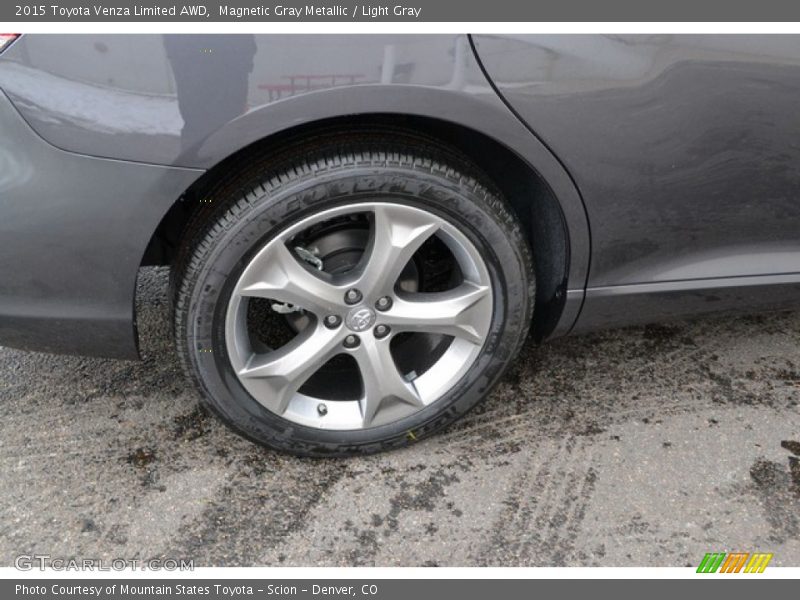 Magnetic Gray Metallic / Light Gray 2015 Toyota Venza Limited AWD