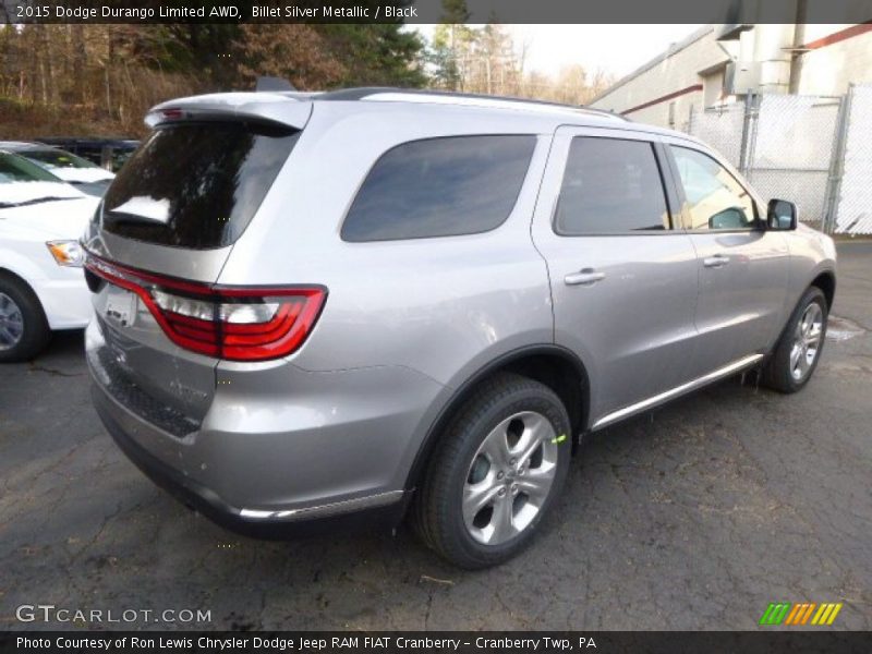 Billet Silver Metallic / Black 2015 Dodge Durango Limited AWD