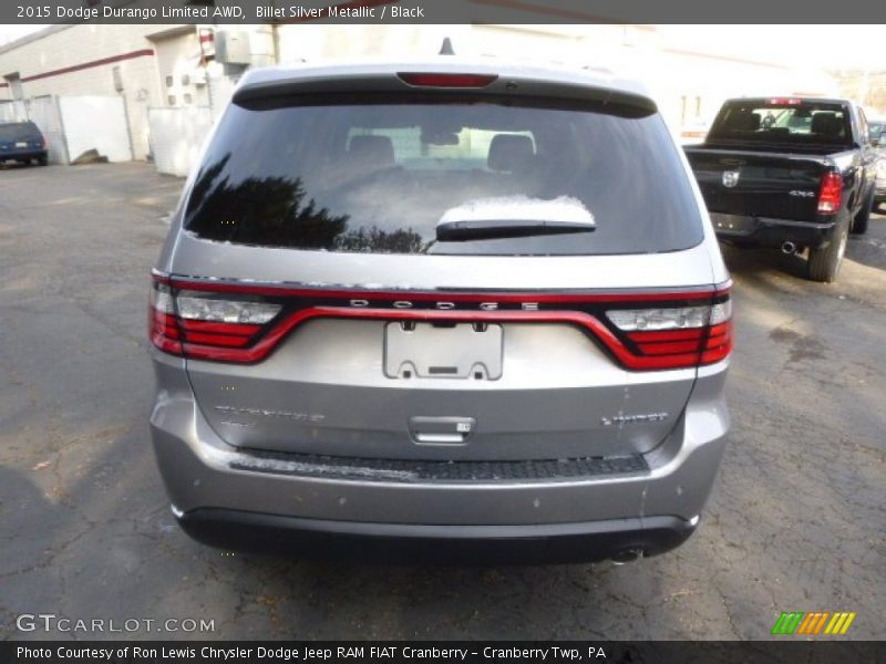 Billet Silver Metallic / Black 2015 Dodge Durango Limited AWD
