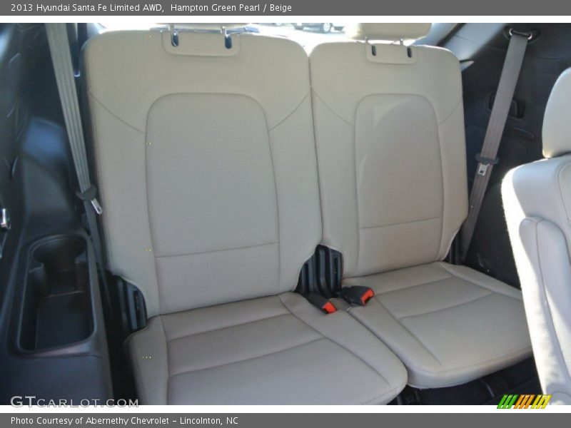 Hampton Green Pearl / Beige 2013 Hyundai Santa Fe Limited AWD