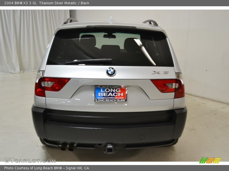 Titanium Silver Metallic / Black 2004 BMW X3 3.0i
