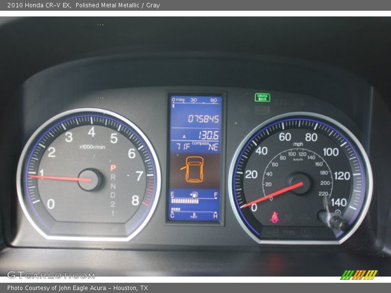 Polished Metal Metallic / Gray 2010 Honda CR-V EX