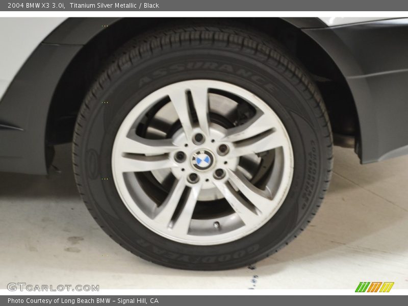 Titanium Silver Metallic / Black 2004 BMW X3 3.0i