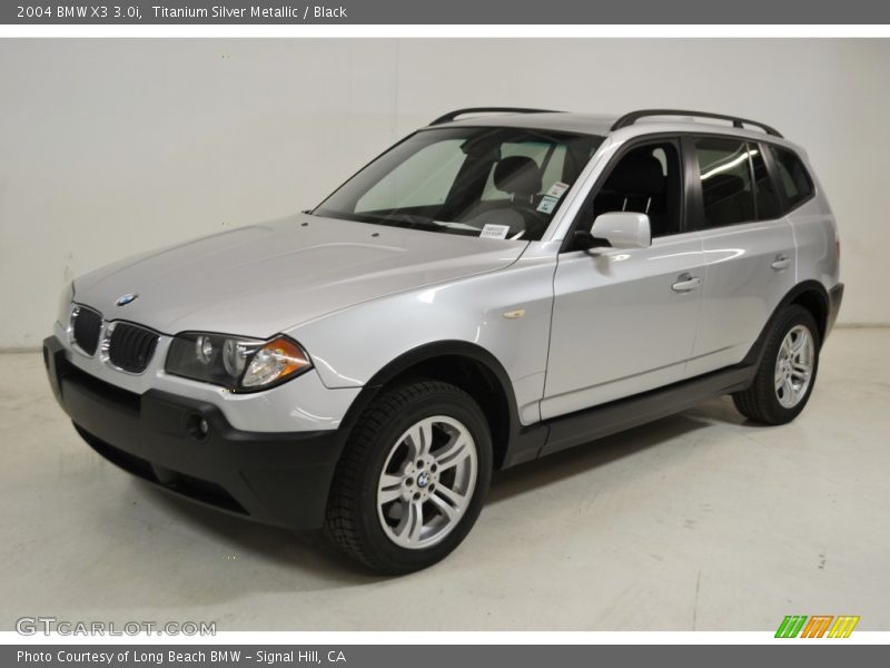 Titanium Silver Metallic / Black 2004 BMW X3 3.0i