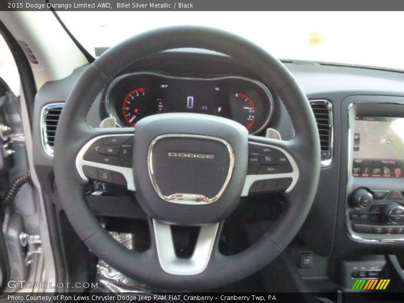 Billet Silver Metallic / Black 2015 Dodge Durango Limited AWD