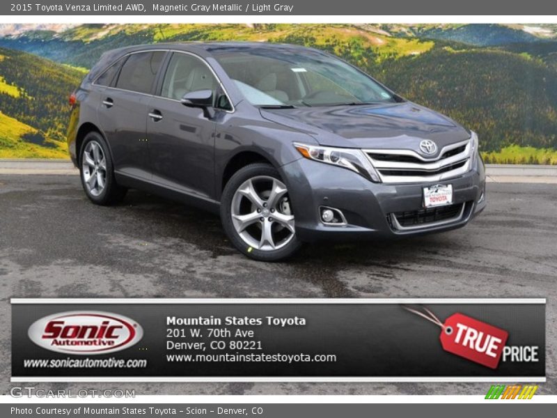 Magnetic Gray Metallic / Light Gray 2015 Toyota Venza Limited AWD