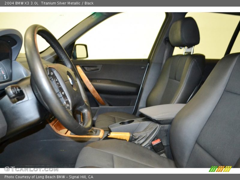 Titanium Silver Metallic / Black 2004 BMW X3 3.0i