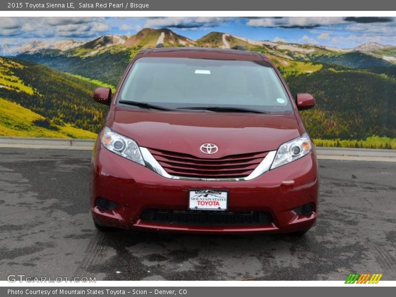Salsa Red Pearl / Bisque 2015 Toyota Sienna LE
