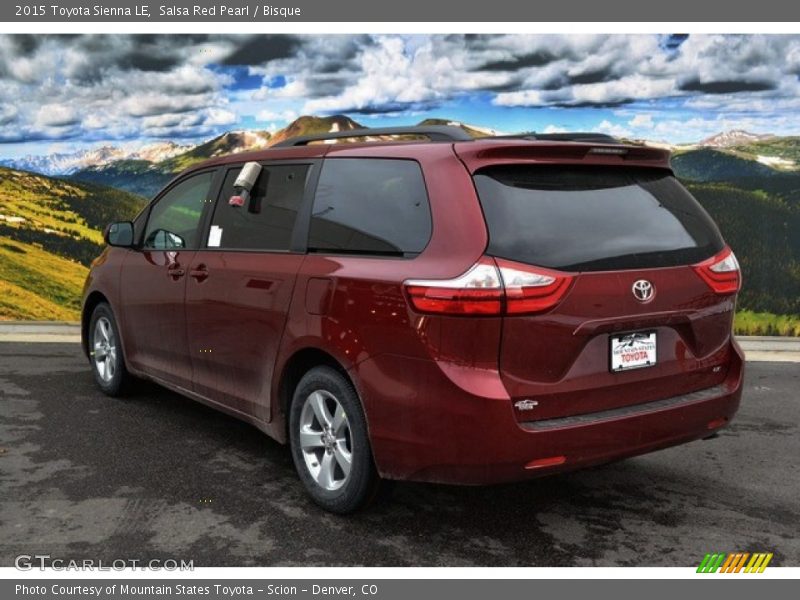 Salsa Red Pearl / Bisque 2015 Toyota Sienna LE