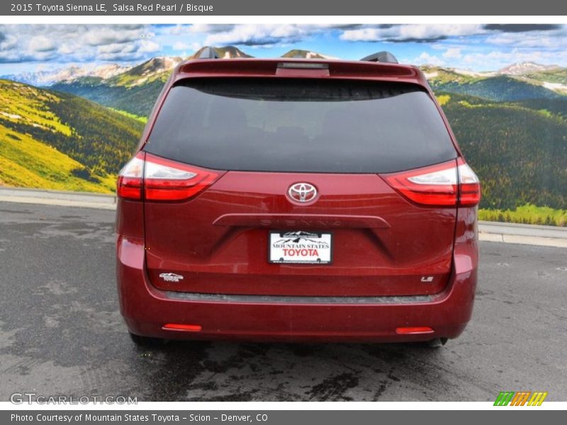 Salsa Red Pearl / Bisque 2015 Toyota Sienna LE