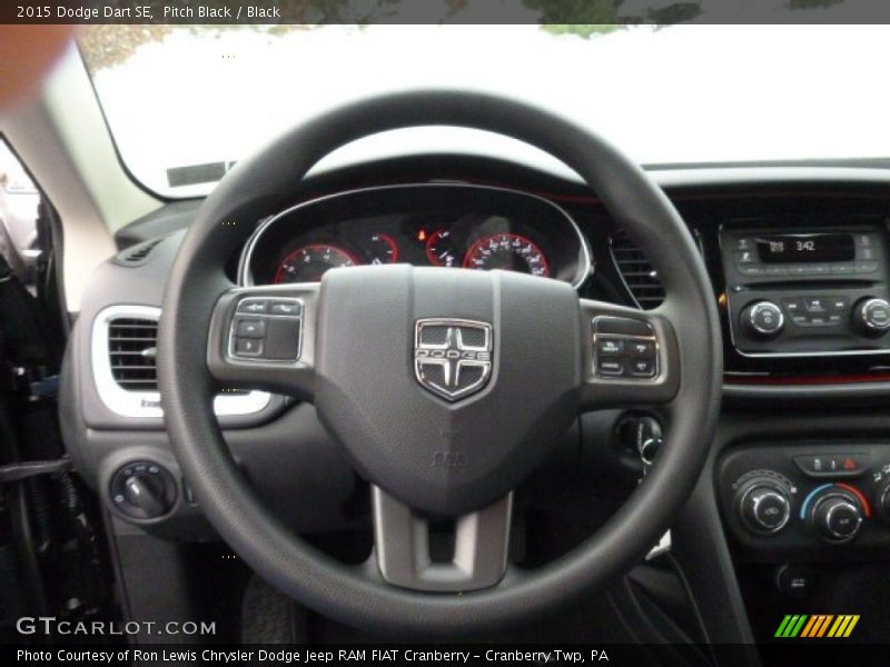 Pitch Black / Black 2015 Dodge Dart SE