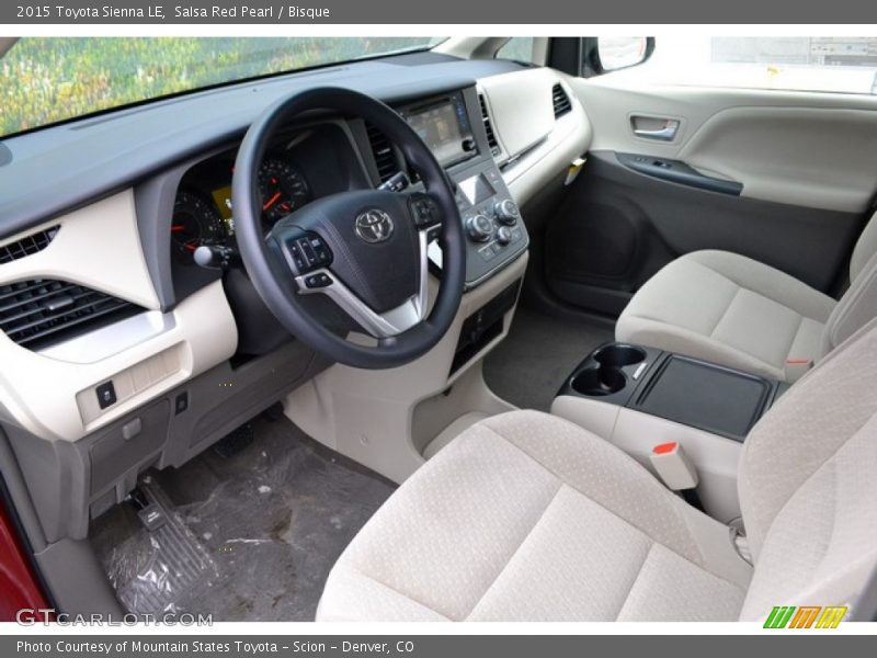 Salsa Red Pearl / Bisque 2015 Toyota Sienna LE