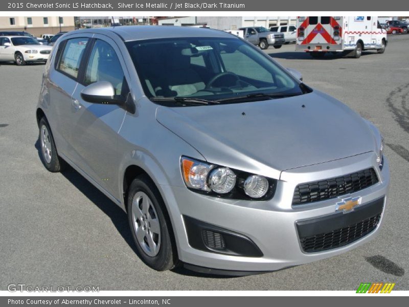 Silver Ice Metallic / Jet Black/Dark Titanium 2015 Chevrolet Sonic LS Hatchback
