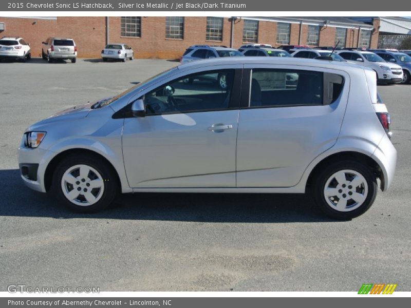 Silver Ice Metallic / Jet Black/Dark Titanium 2015 Chevrolet Sonic LS Hatchback