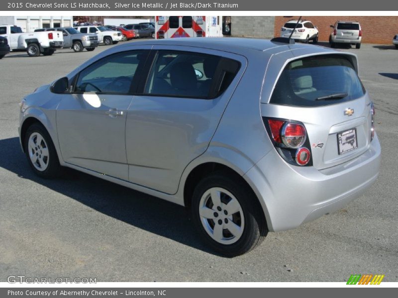 Silver Ice Metallic / Jet Black/Dark Titanium 2015 Chevrolet Sonic LS Hatchback