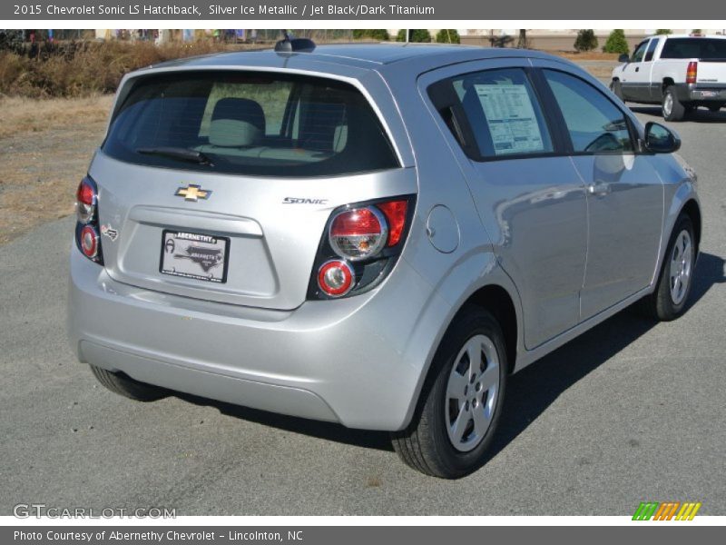 Silver Ice Metallic / Jet Black/Dark Titanium 2015 Chevrolet Sonic LS Hatchback