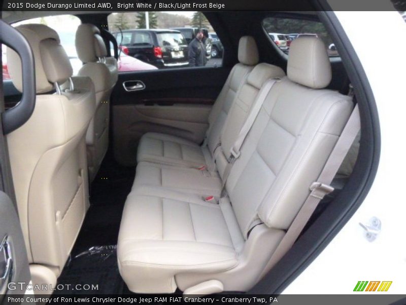Bright White / Black/Light Frost Beige 2015 Dodge Durango Limited AWD