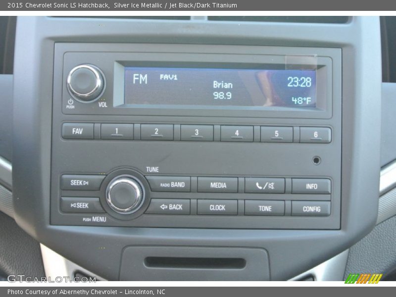 Silver Ice Metallic / Jet Black/Dark Titanium 2015 Chevrolet Sonic LS Hatchback